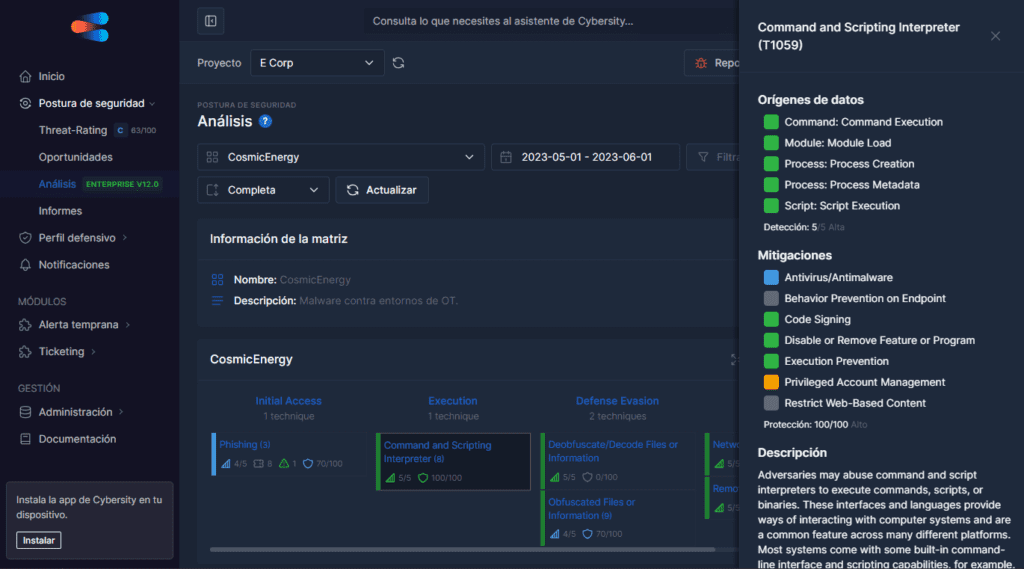 Cosmic Energy, nuevo malware contra entornos de OT para gestionar desde la herramienta de Exposure Management de Cybersity.